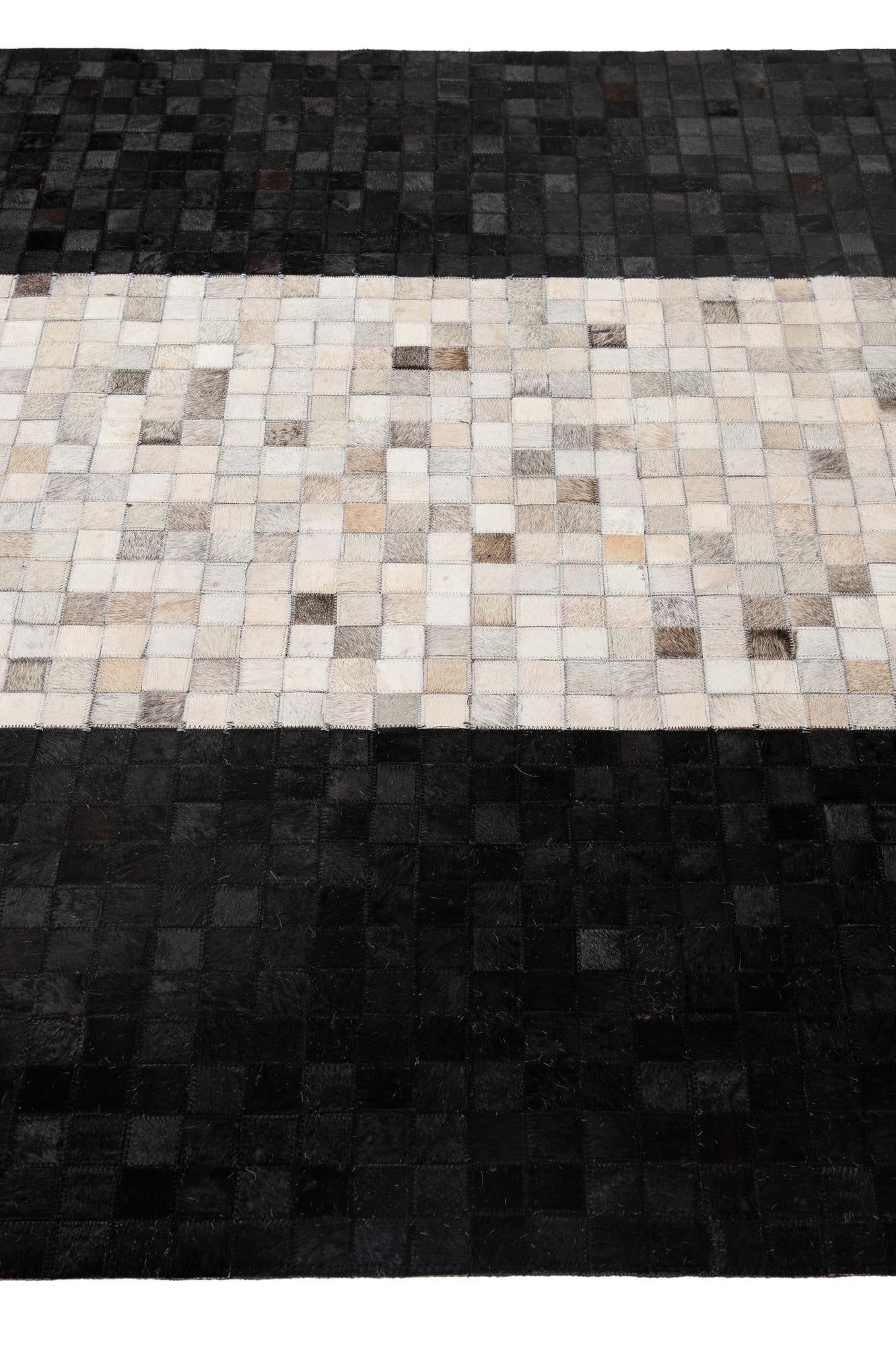 5' 2 x 8' 2 Cowhide - Patchwork Rug