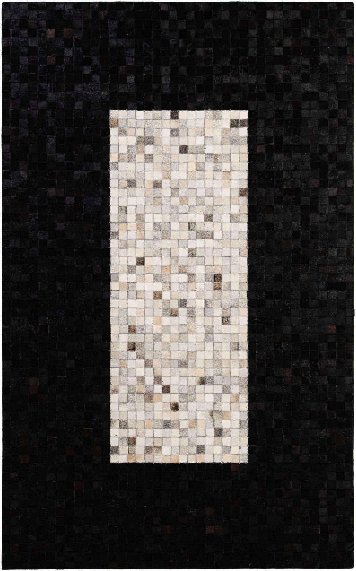 5' 2 x 8' 2 Cowhide - Patchwork Rug