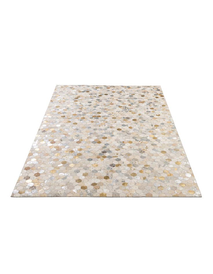Detail image of 5' x 8' Cowhide - Patchwork Rug