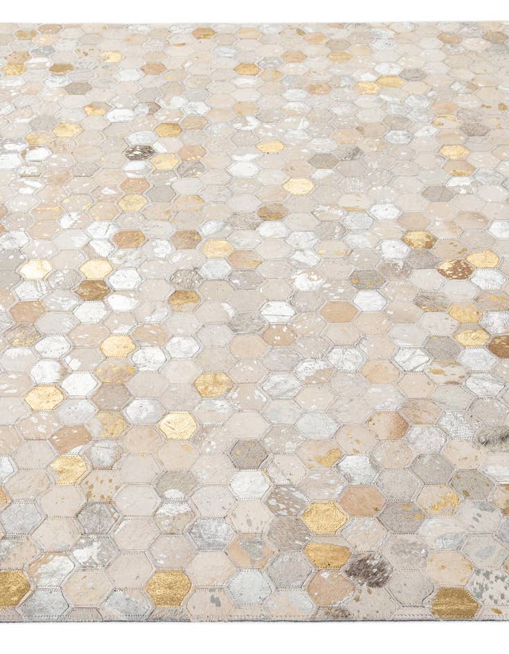 Detail image of 5' x 8' Cowhide - Patchwork Rug