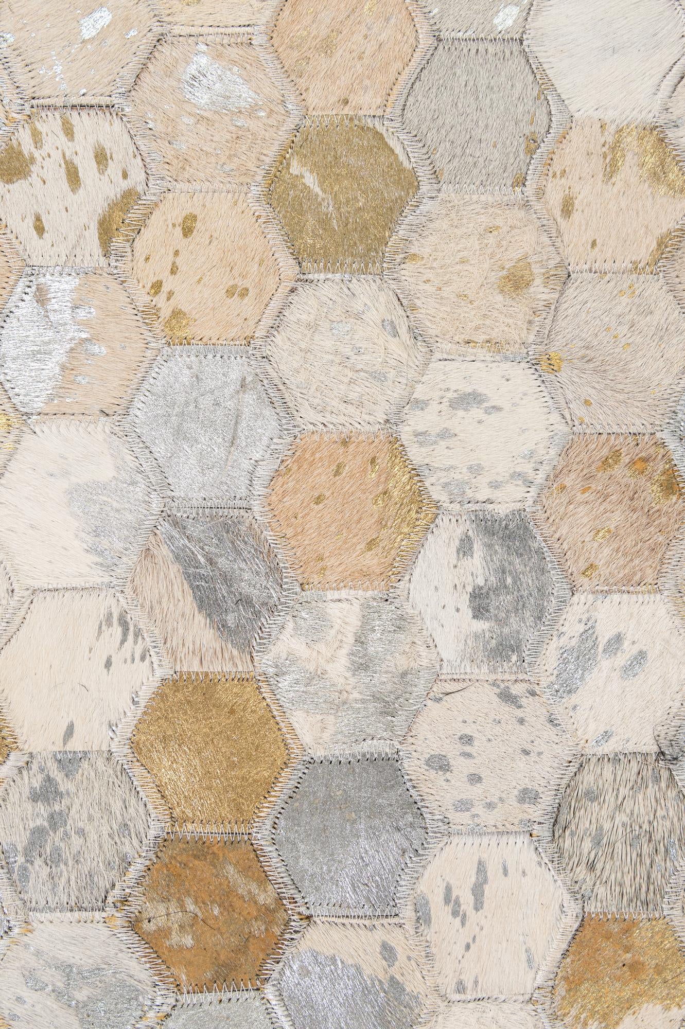5' x 8' Cowhide - Patchwork Rug
