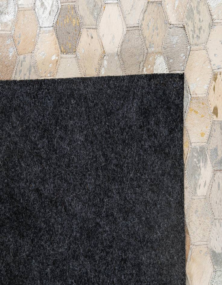 Detail image of 5' x 8' Cowhide - Patchwork Rug