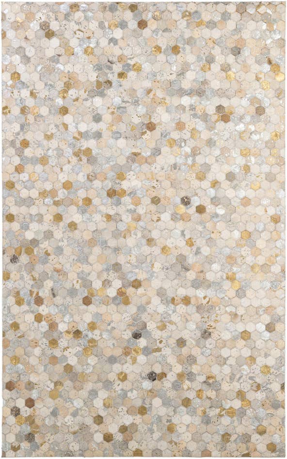 Detail image of 5' x 8' Cowhide - Patchwork Rug