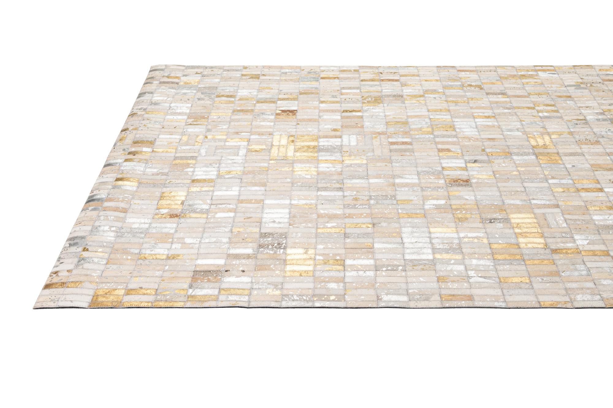 5' 1 x 8' 3 Cowhide - Patchwork Rug