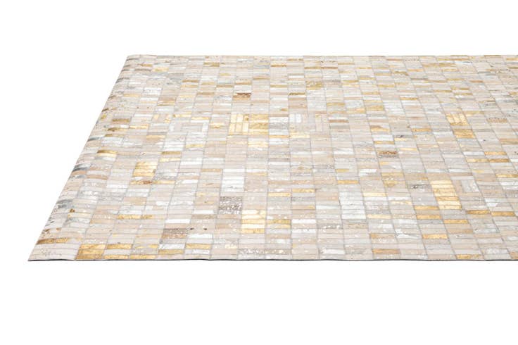 Detail image of 5' 1 x 8' 3 Cowhide - Patchwork Rug