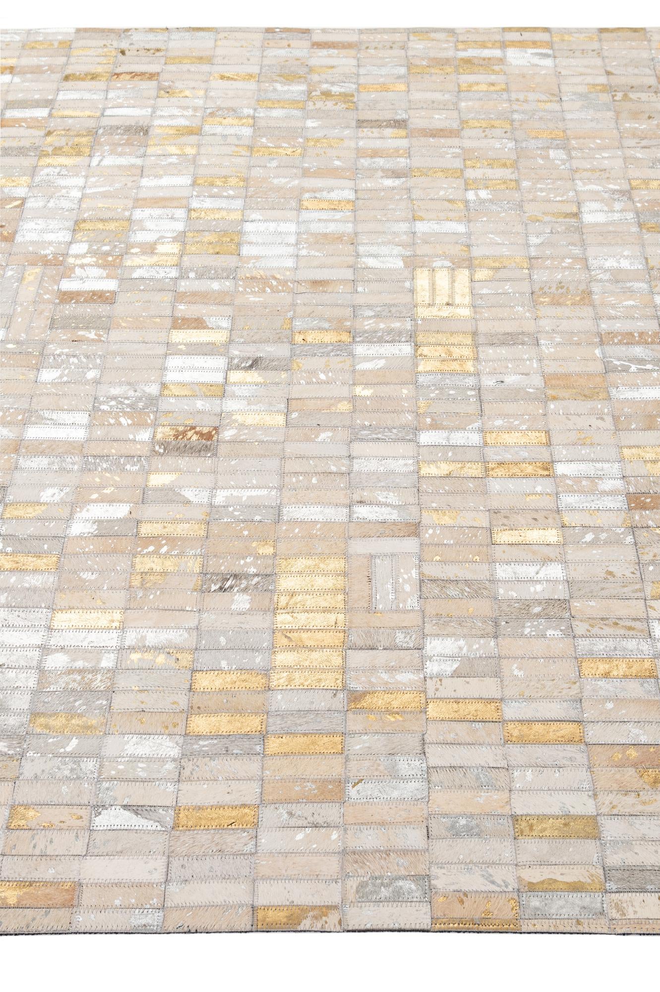 5' 1 x 8' 3 Cowhide - Patchwork Rug