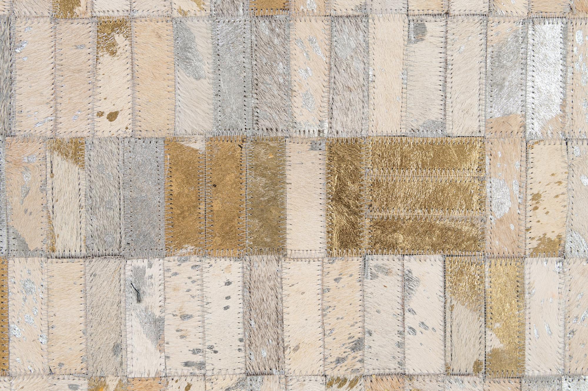 5' 1 x 8' 3 Cowhide - Patchwork Rug