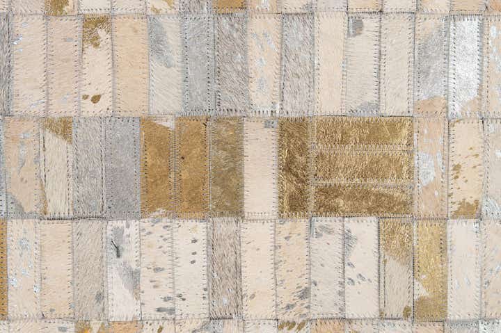 5' 1 x 8' 3 Cowhide - Patchwork Rug