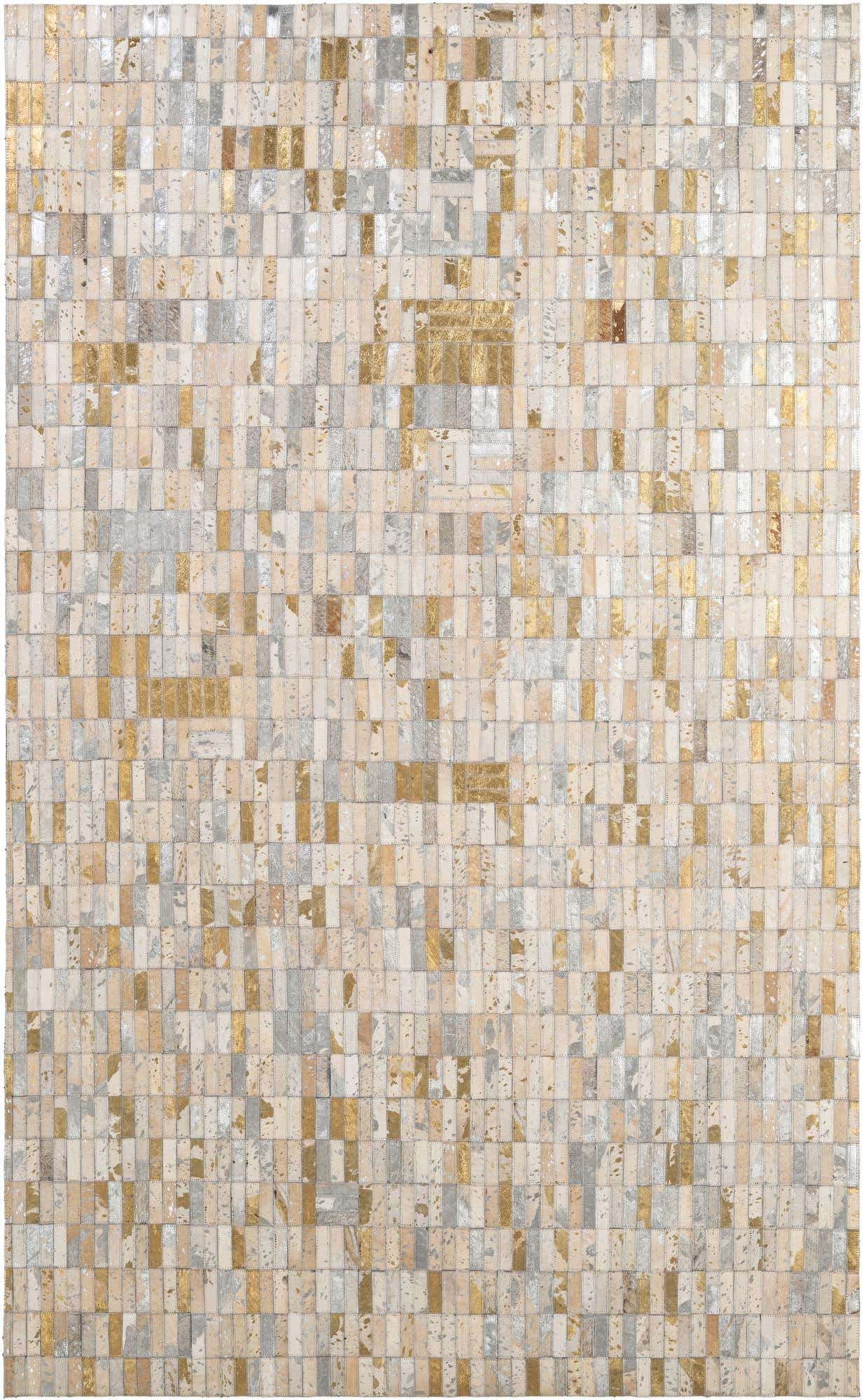 5' 1 x 8' 3 Cowhide - Patchwork Rug