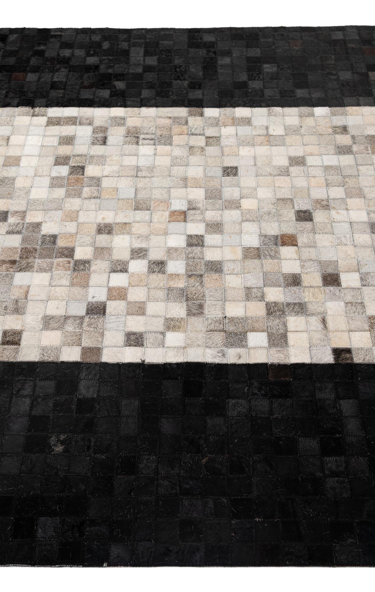 5' 2 x 7' 11 Cowhide - Patchwork Rug