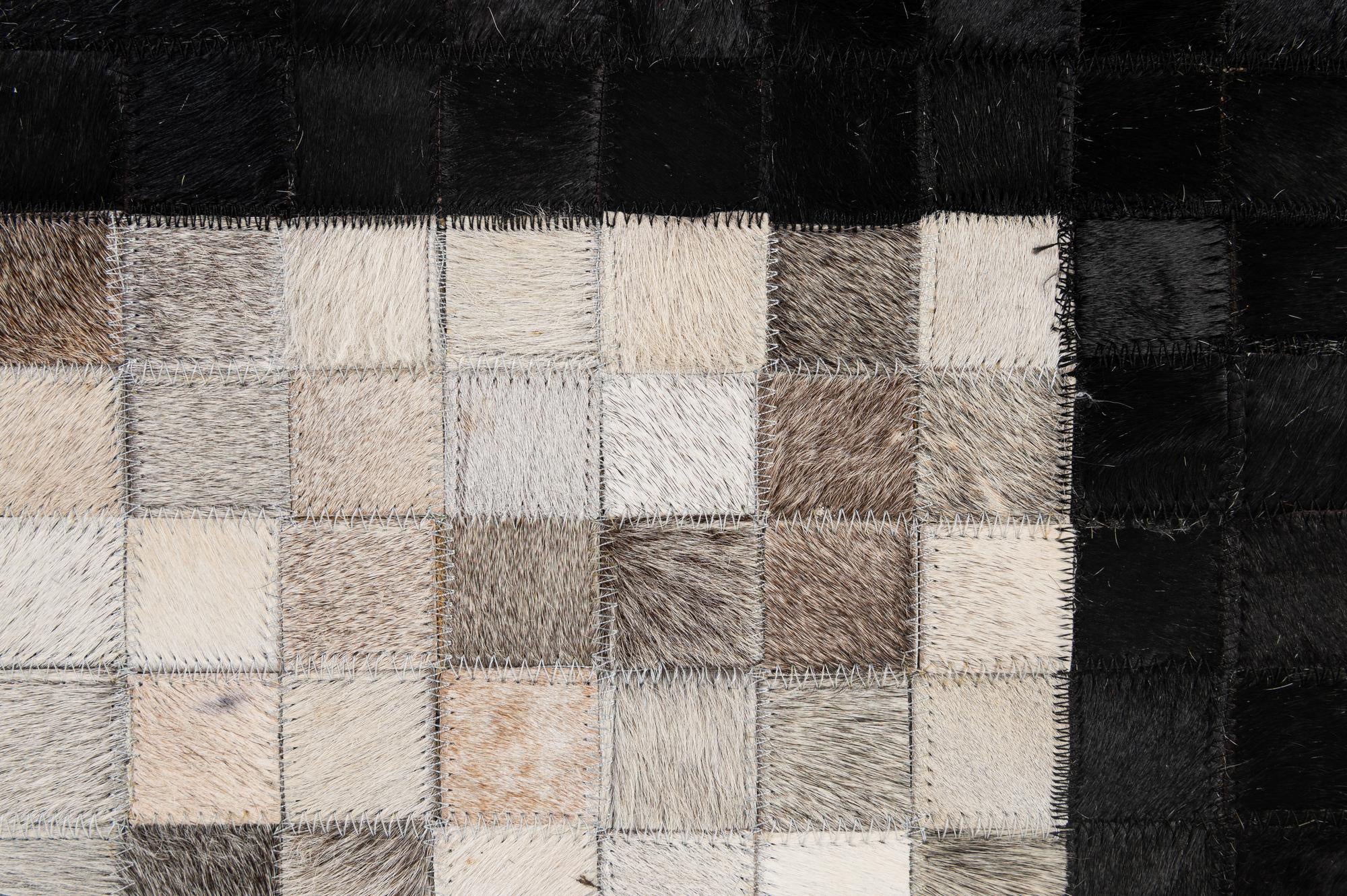 5' 2 x 7' 11 Cowhide - Patchwork Rug