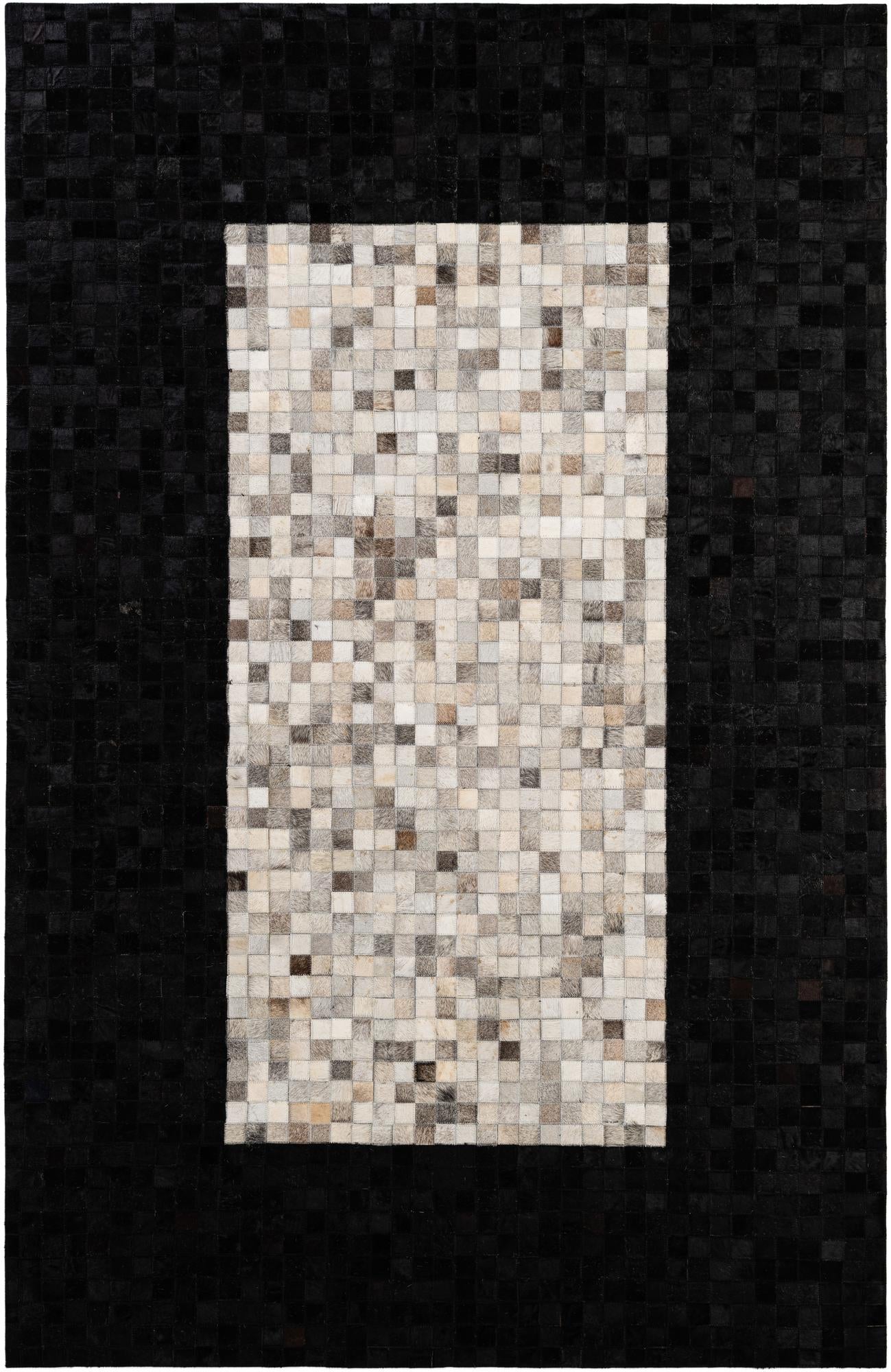 5' 2 x 7' 11 Cowhide - Patchwork Rug