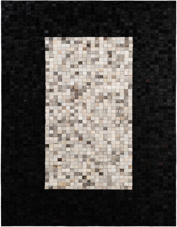 Detail image of 5' 2 x 7' 11 Cowhide - Patchwork Rug