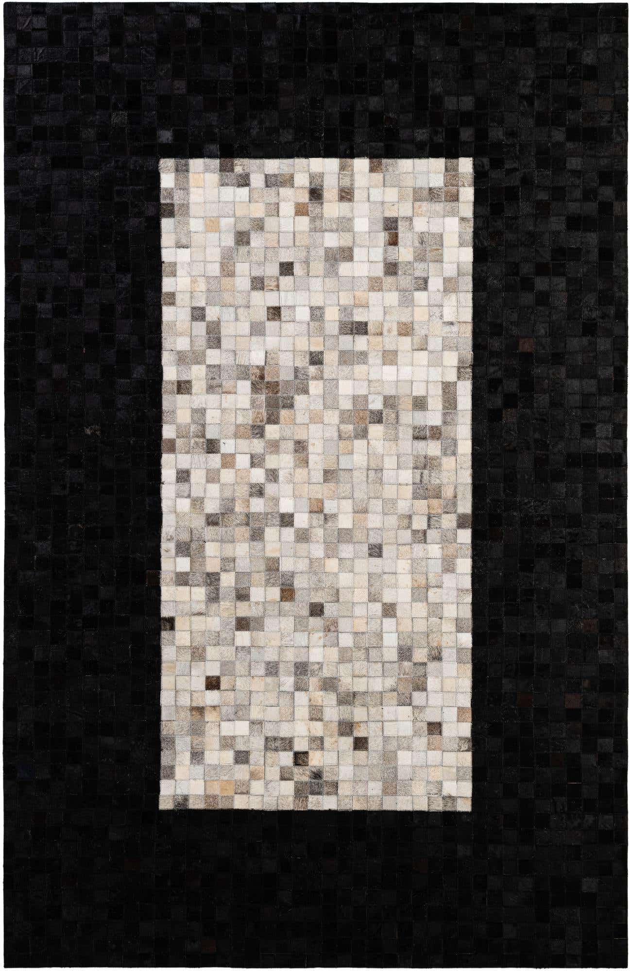 5' 2 x 7' 11 Cowhide - Patchwork Rug