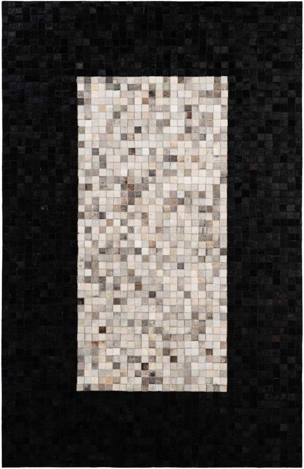 Detail image of 5' 2 x 7' 11 Cowhide - Patchwork Rug