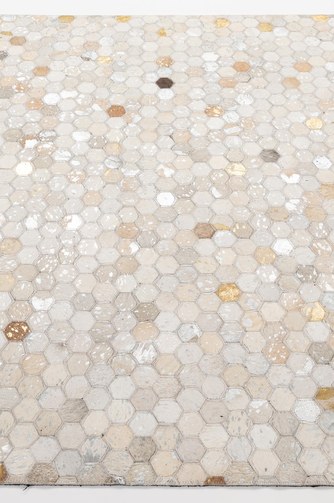 5' 2 x 8' 2 Cowhide - Patchwork Rug