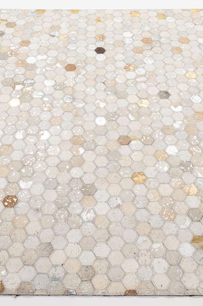 5' 2 x 8' 2 Cowhide - Patchwork Rug