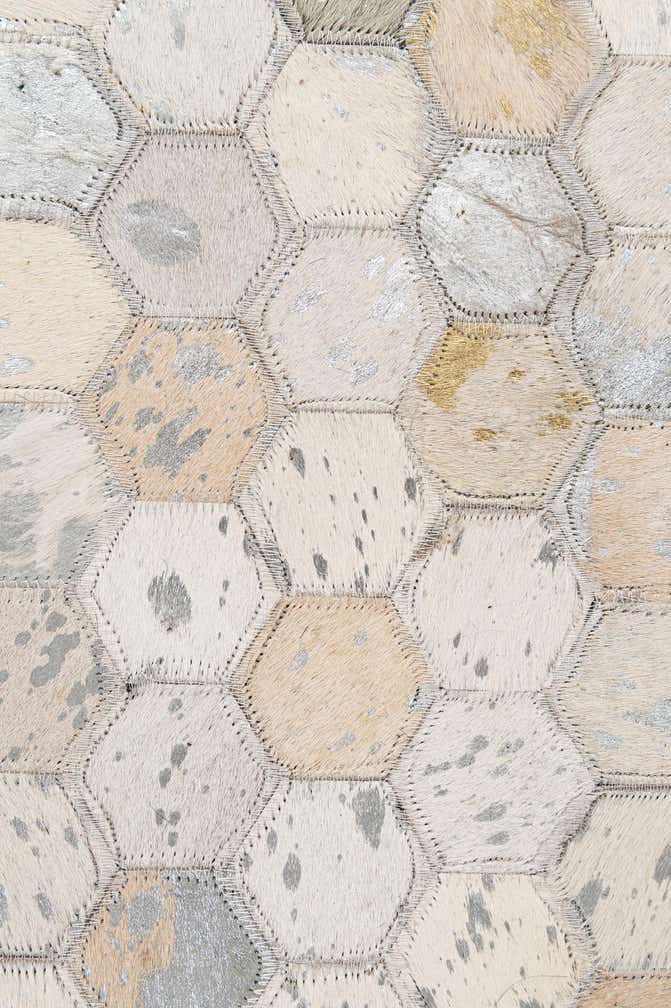5' 2 x 8' 2 Cowhide - Patchwork Rug