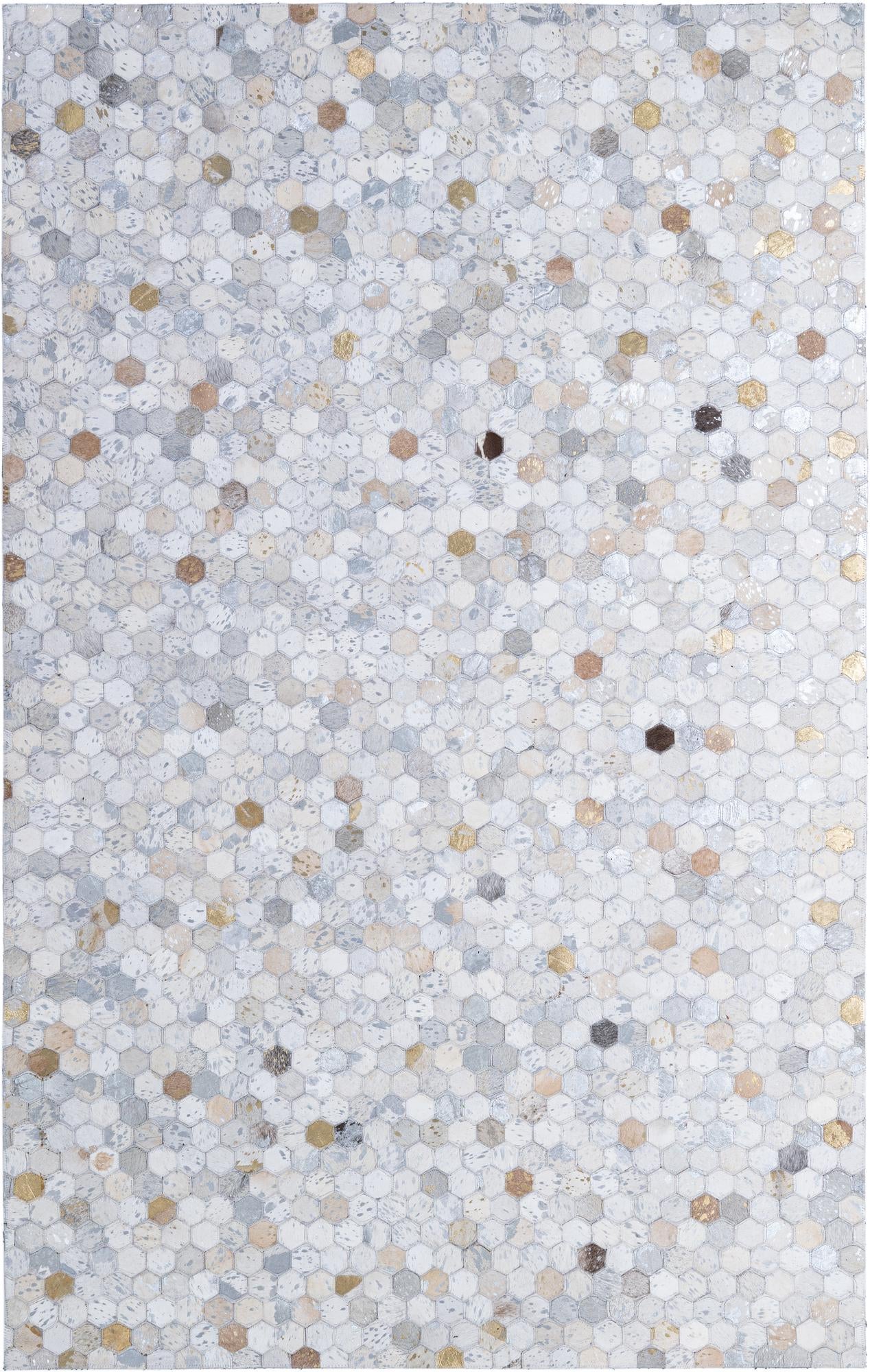 5' 2 x 8' 2 Cowhide - Patchwork Rug