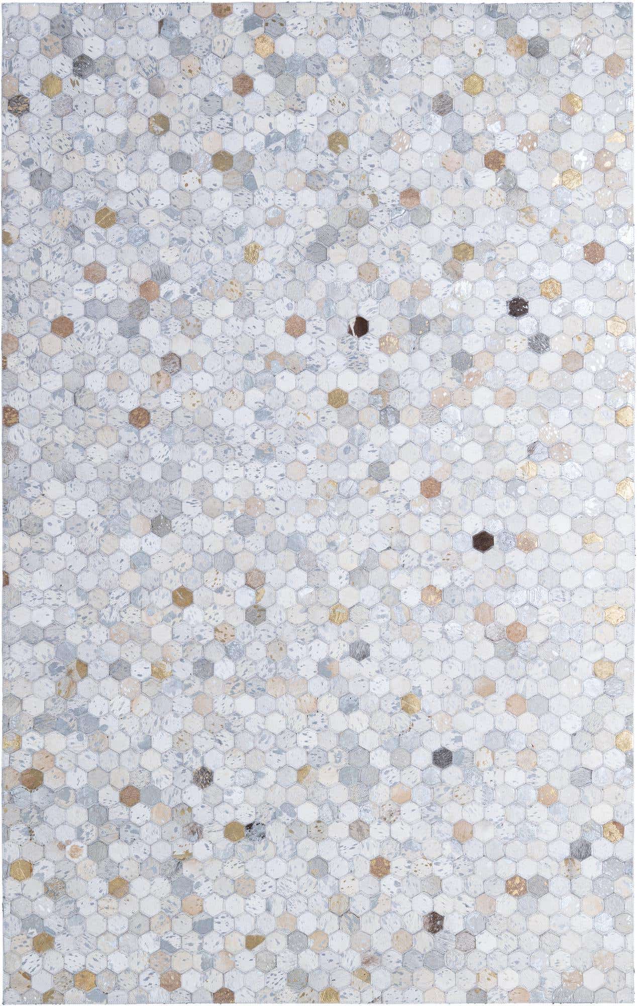 5' 2 x 8' 2 Cowhide - Patchwork Rug