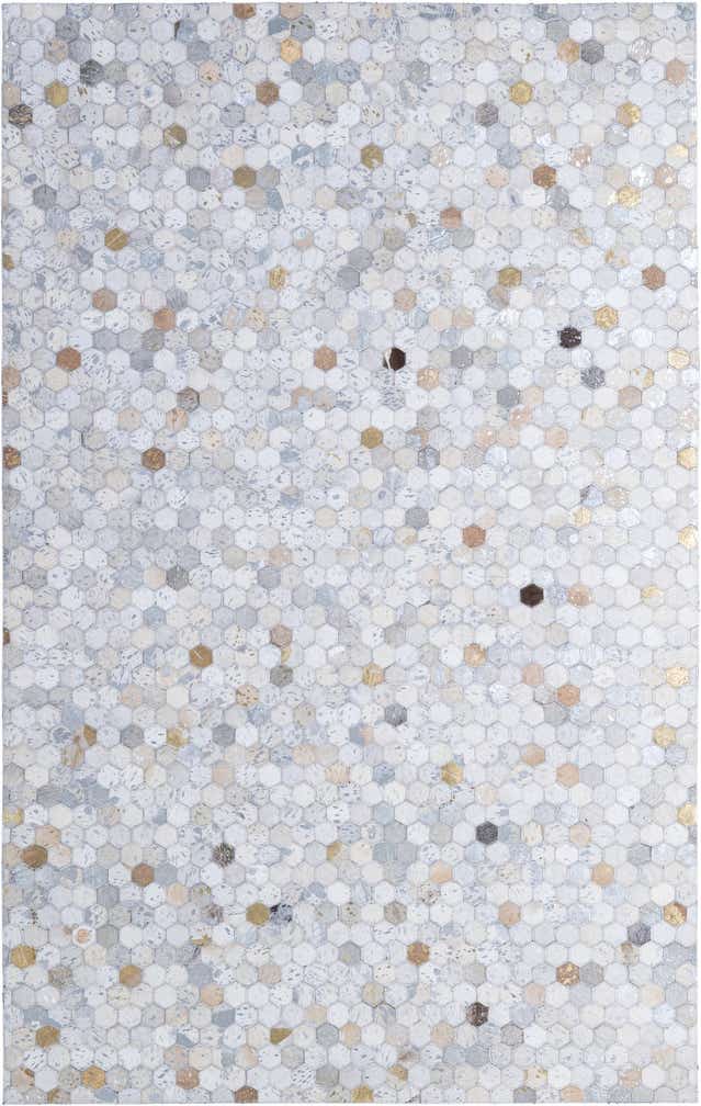 5' 2 x 8' 2 Cowhide - Patchwork Rug
