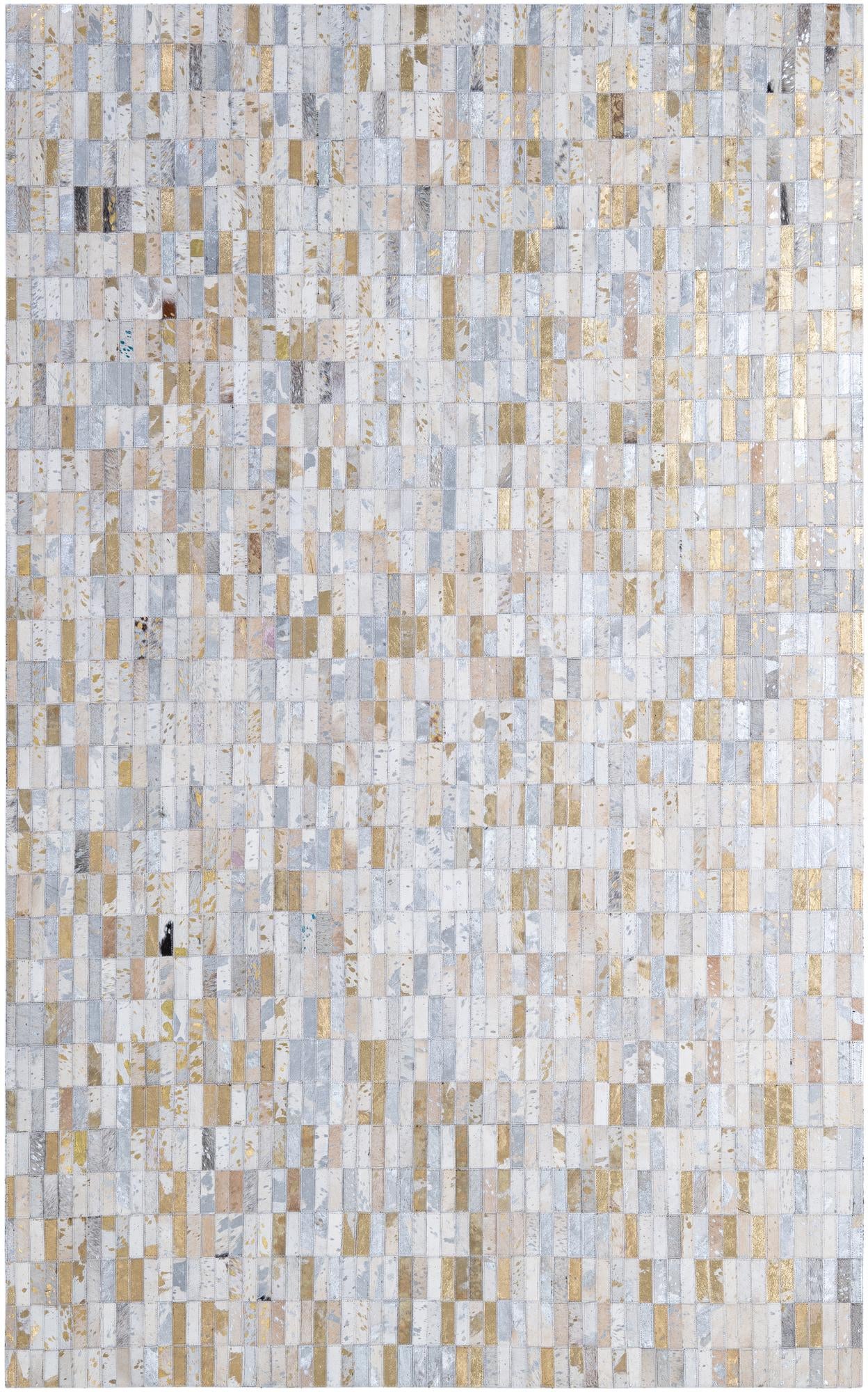 4' 11 x 7' 11 Cowhide - Patchwork Rug