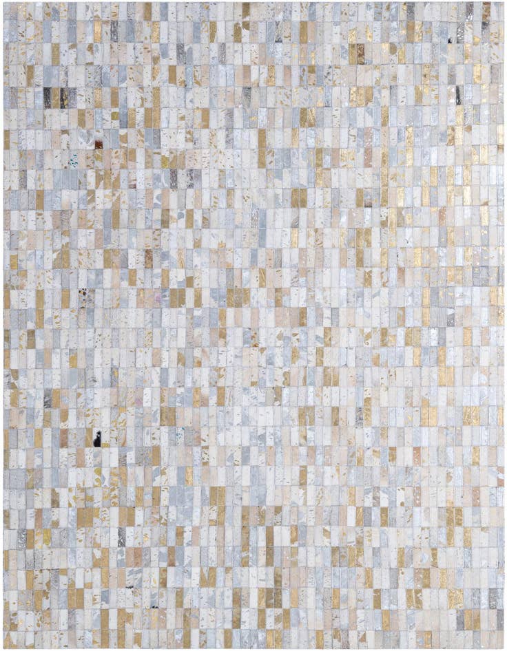 Detail image of 4' 11 x 7' 11 Cowhide - Patchwork Rug