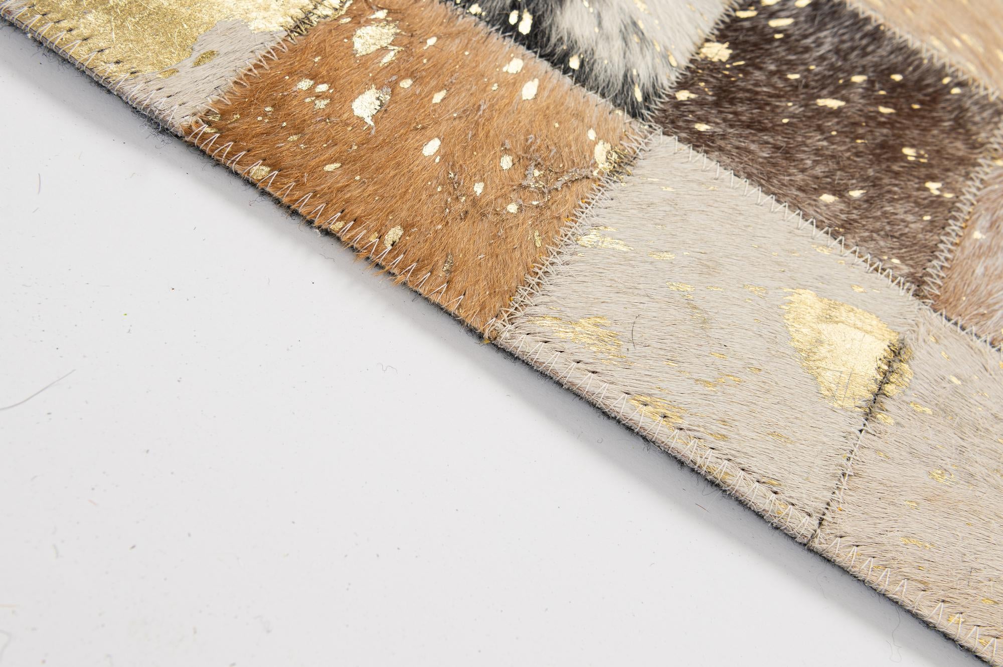 5' 1 x 8' Cowhide - Patchwork Rug