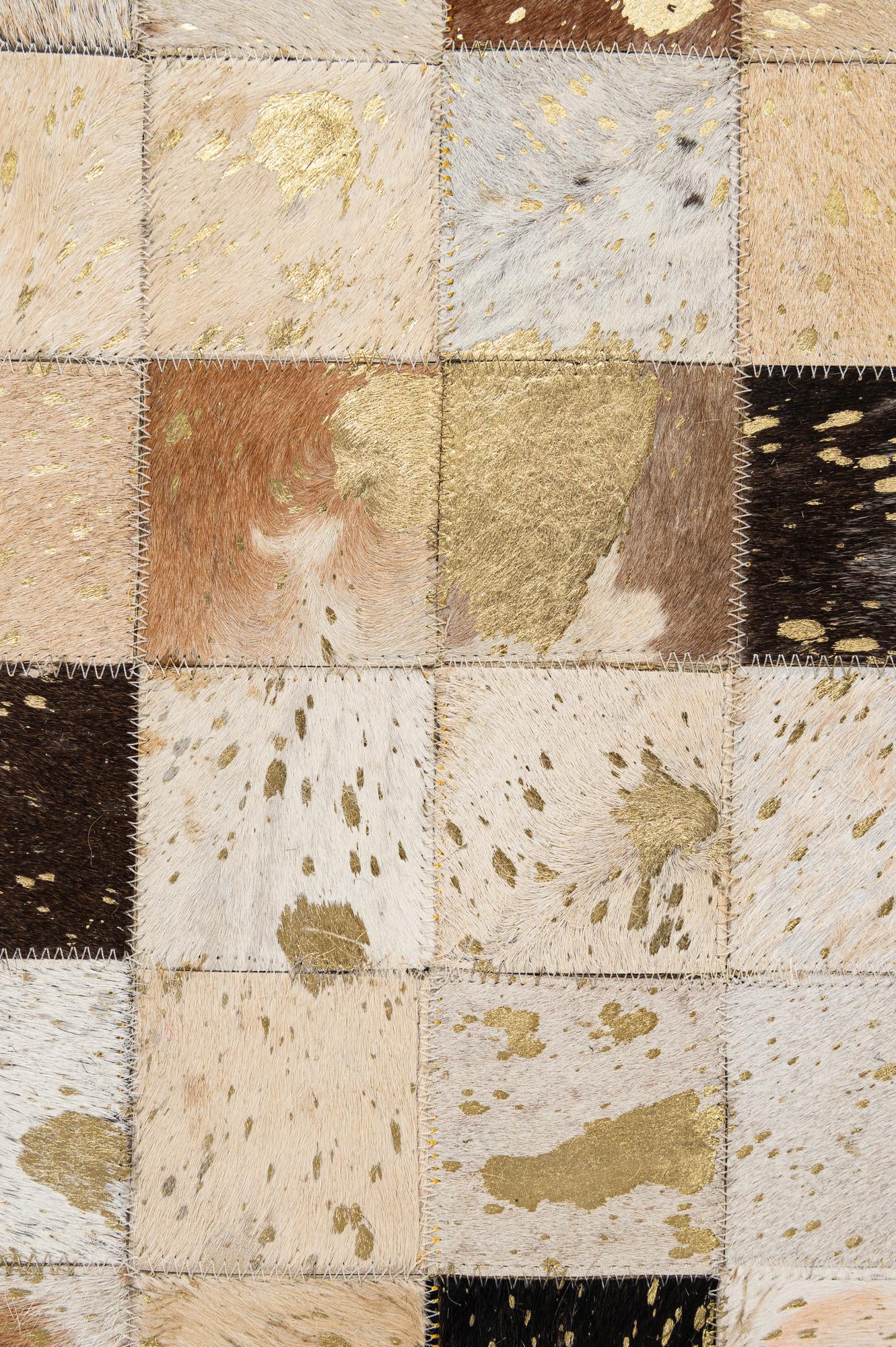 5' 1 x 8' Cowhide - Patchwork Rug