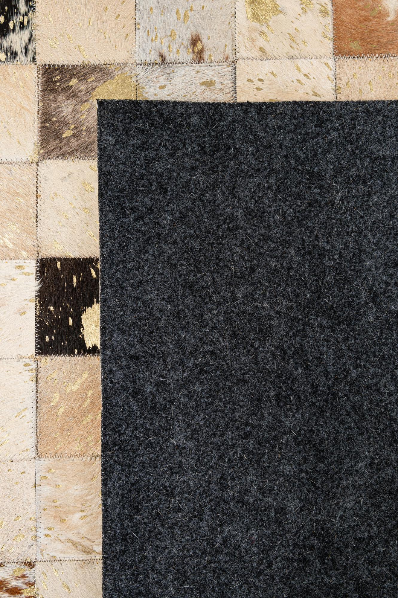5' 1 x 8' Cowhide - Patchwork Rug