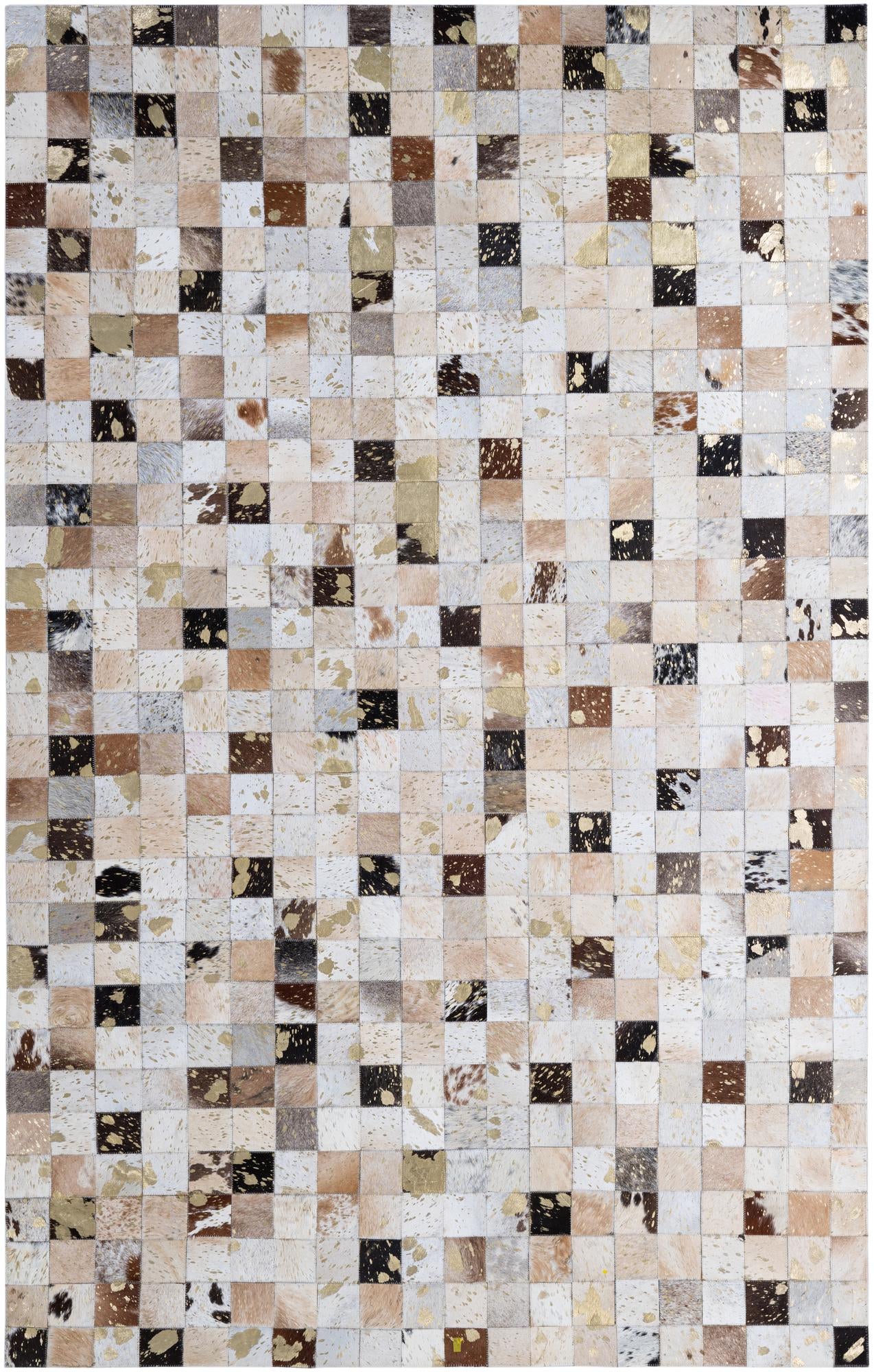 5' 1 x 8' Cowhide - Patchwork Rug