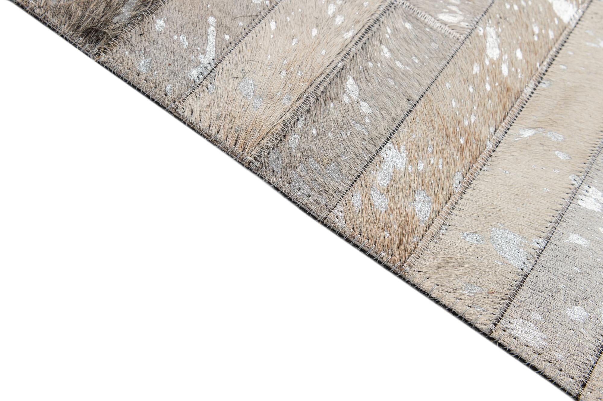 5' 2 x 7' 11 Cowhide - Patchwork Rug