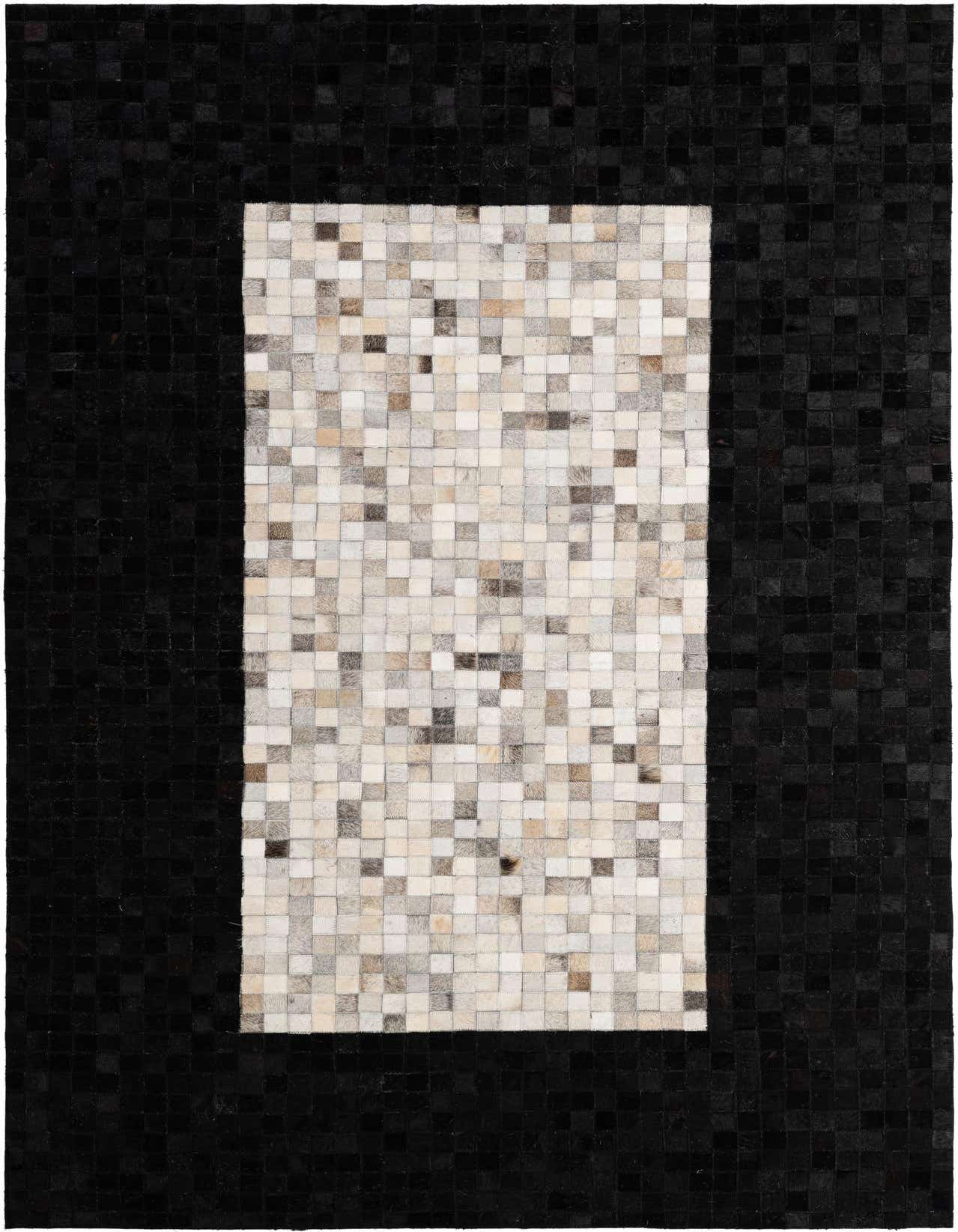 5' 1 x 8' Cowhide - Patchwork Rug