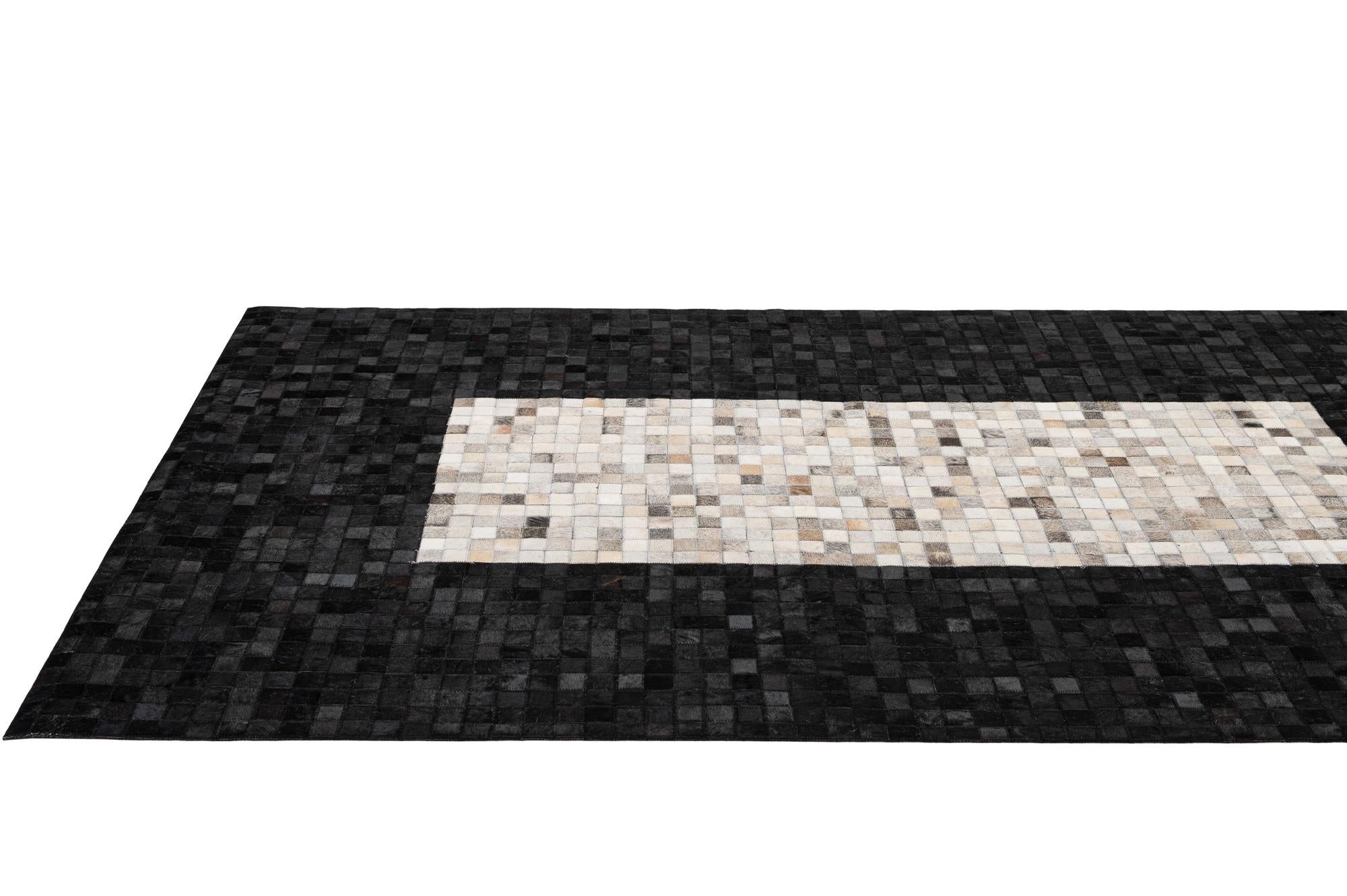 5' 1 x 8' Cowhide - Patchwork Rug