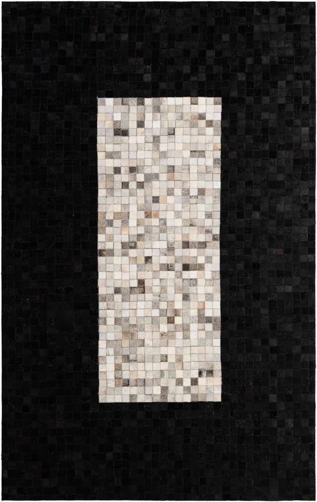 5' 1 x 8' Cowhide - Patchwork Rug