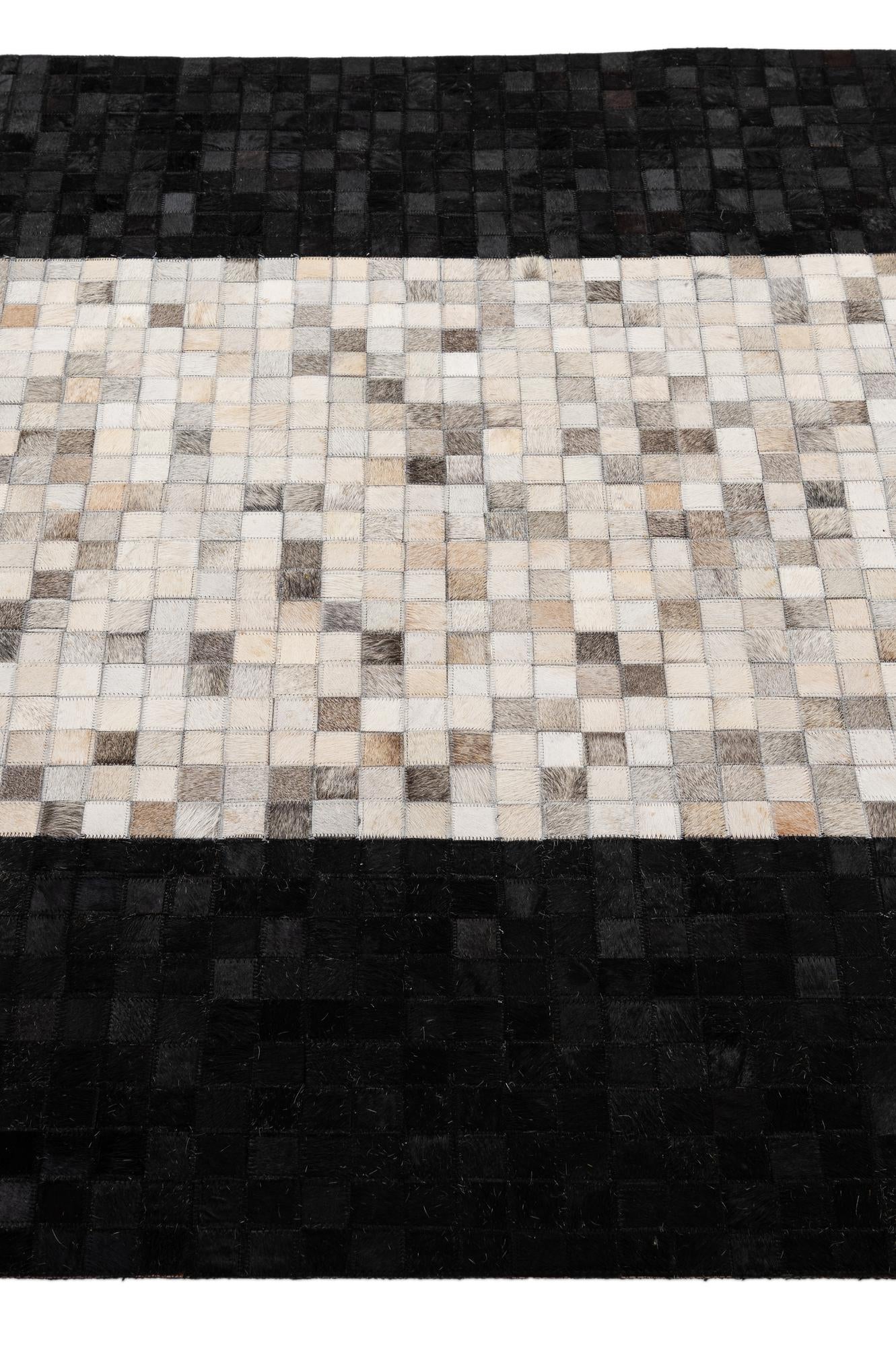 5' x 7' 10 Cowhide - Patchwork Rug