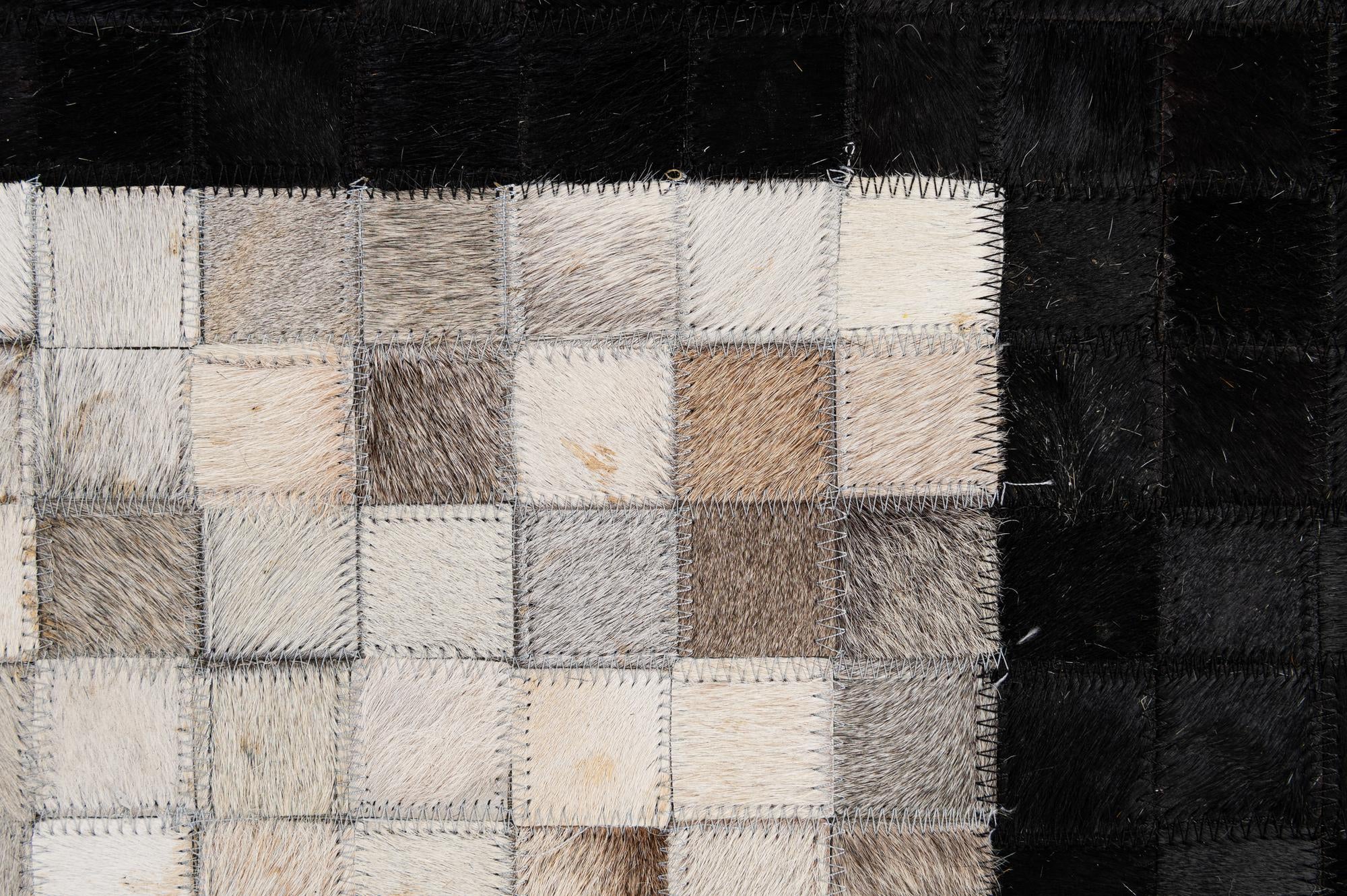 5' x 7' 10 Cowhide - Patchwork Rug