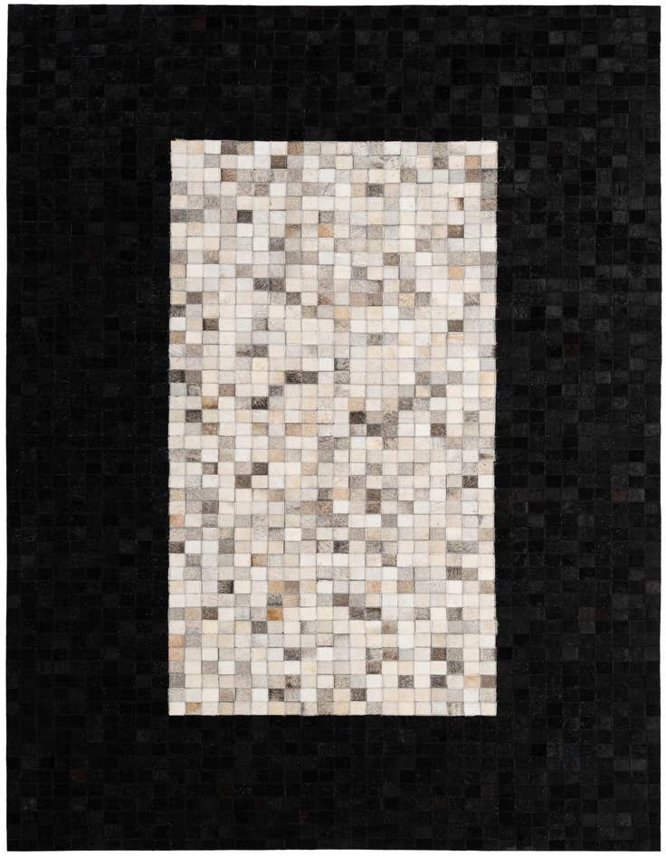 Detail image of 5' x 7' 10 Cowhide - Patchwork Rug