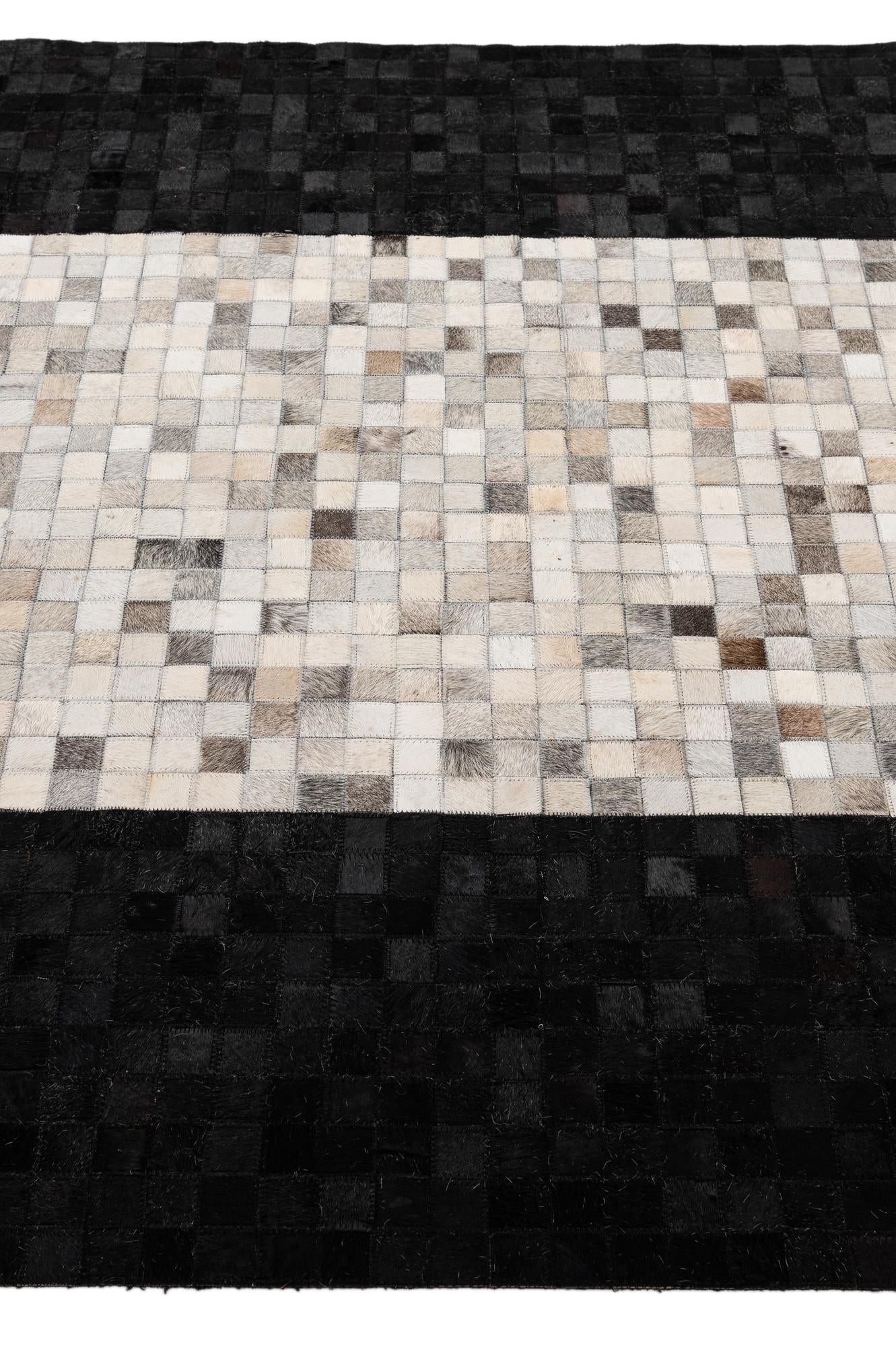 5' 1 x 7' 11 Cowhide - Patchwork Rug