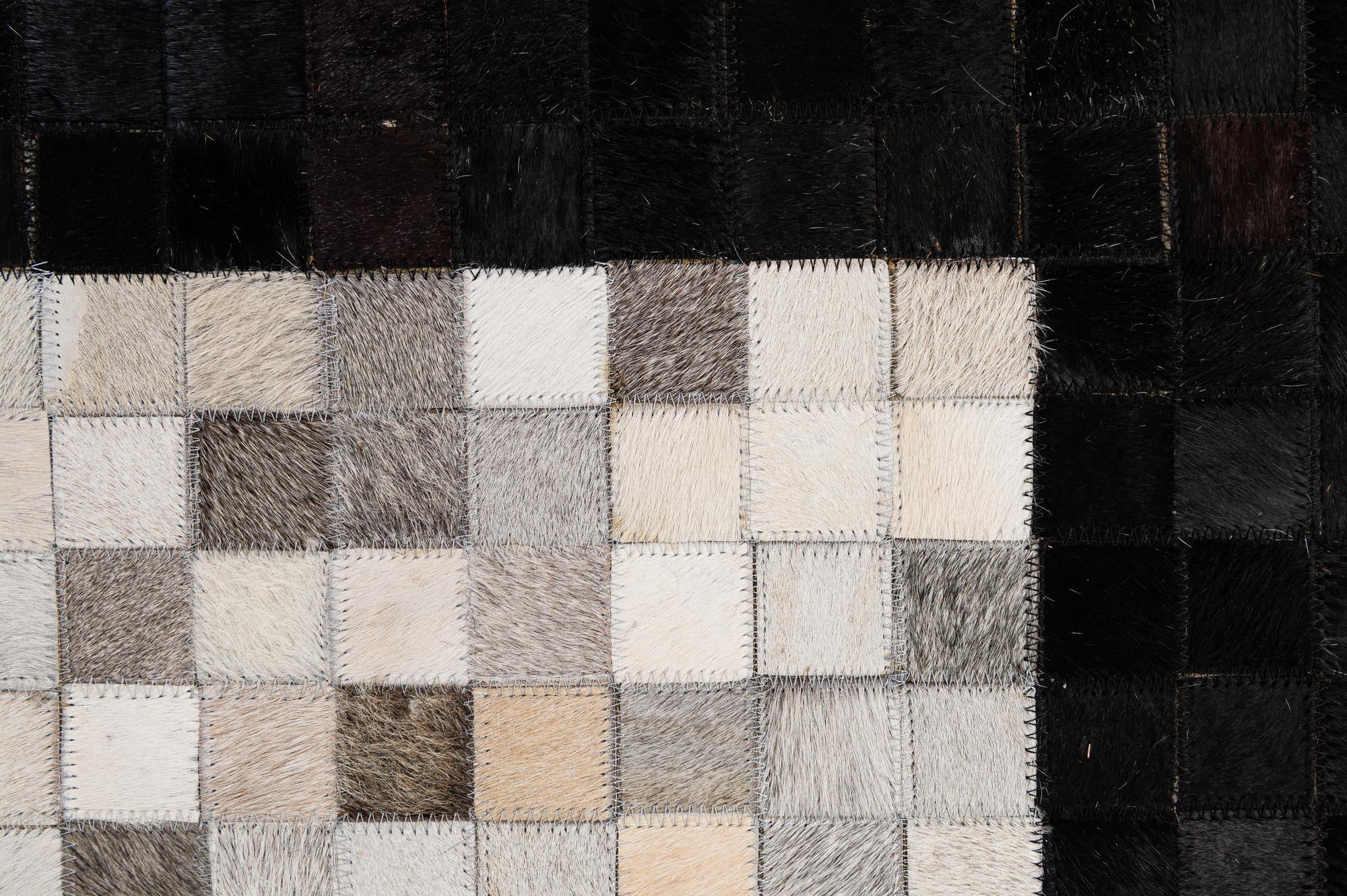 5' x 7' 10 Cowhide - Patchwork Rug