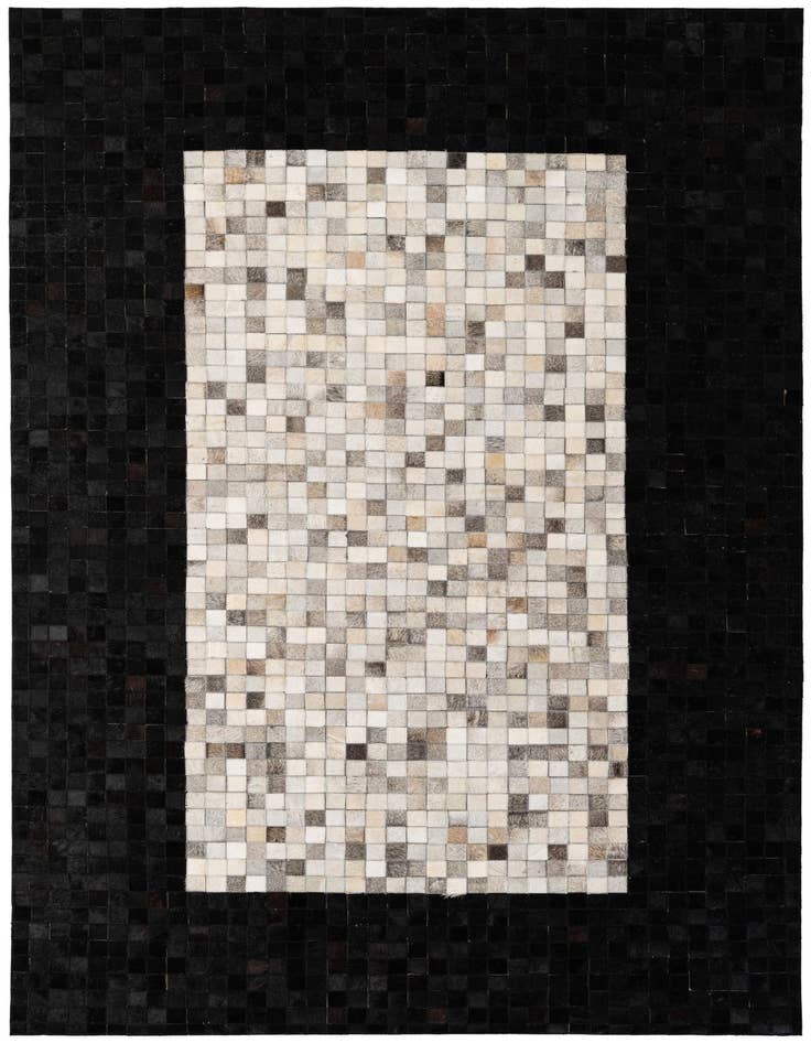 Detail image of 5' x 7' 10 Cowhide - Patchwork Rug