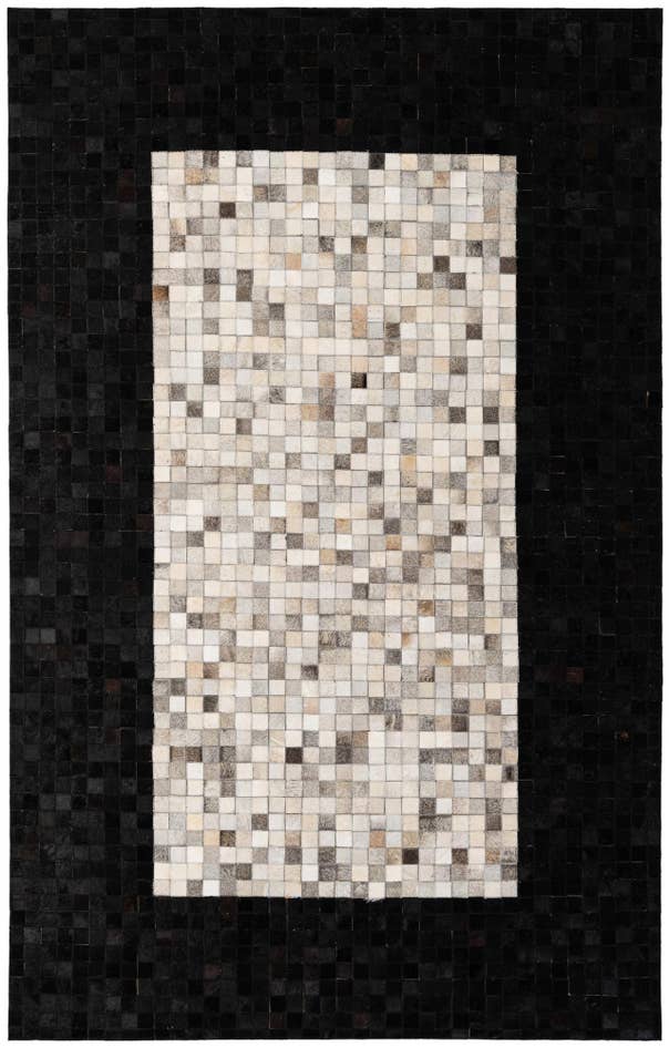 Detail image of 5' x 7' 10 Cowhide - Patchwork Rug