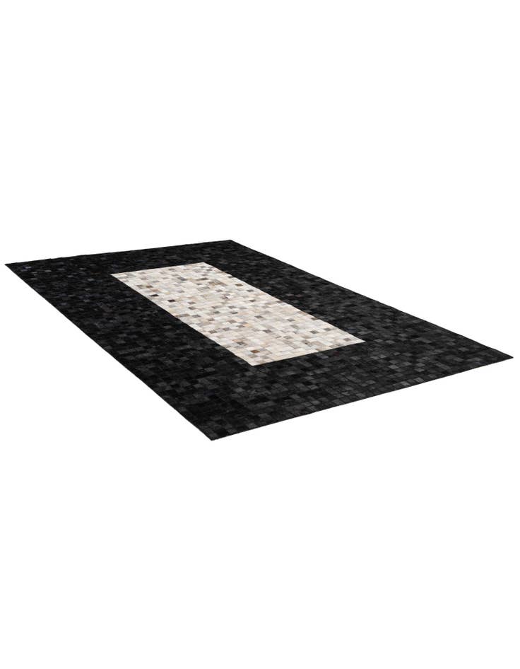 Detail image of 5' 1 x 7' 11 Cowhide - Patchwork Rug