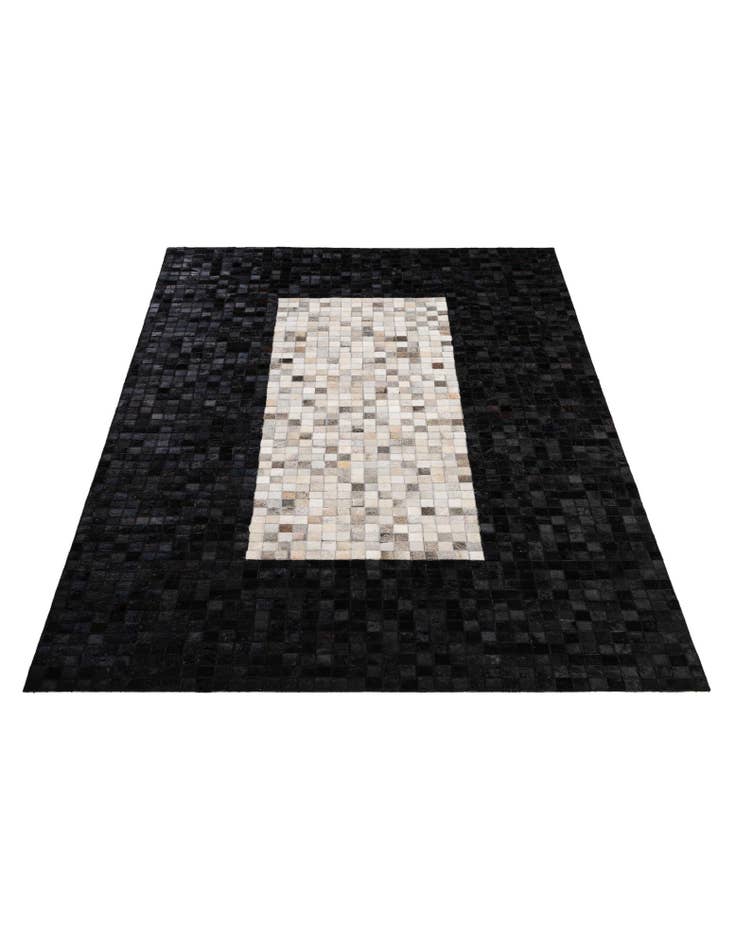 Detail image of 5' 1 x 7' 11 Cowhide - Patchwork Rug
