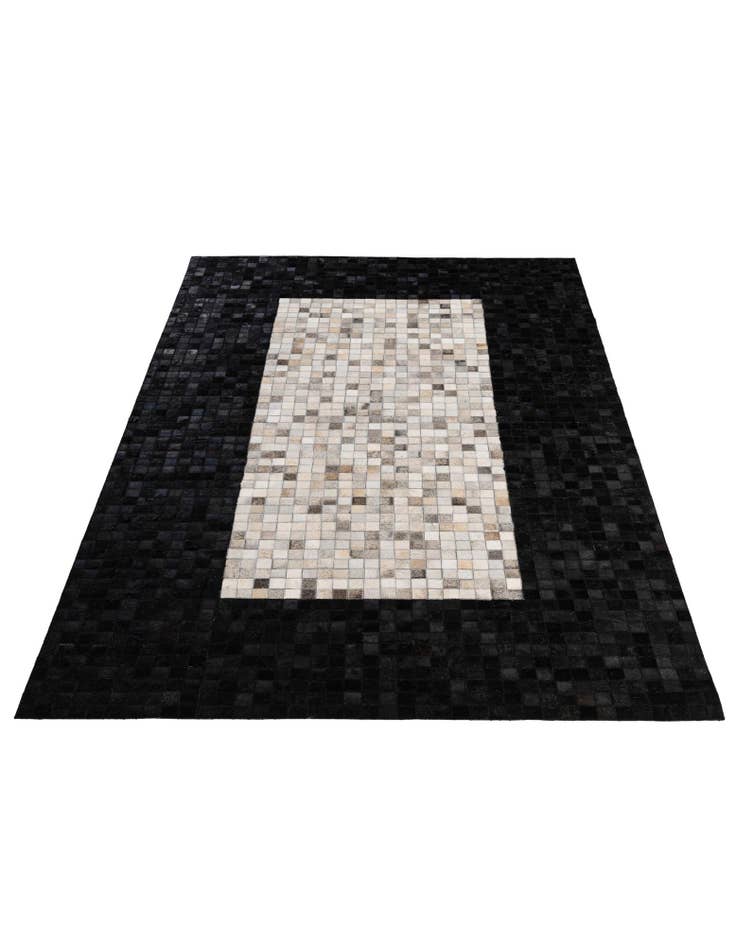 Detail image of 5' x 7' 11 Cowhide - Patchwork Rug