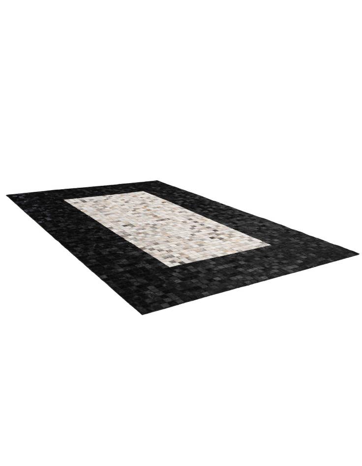 Detail image of 5' 1 x 7' 10 Cowhide - Patchwork Rug