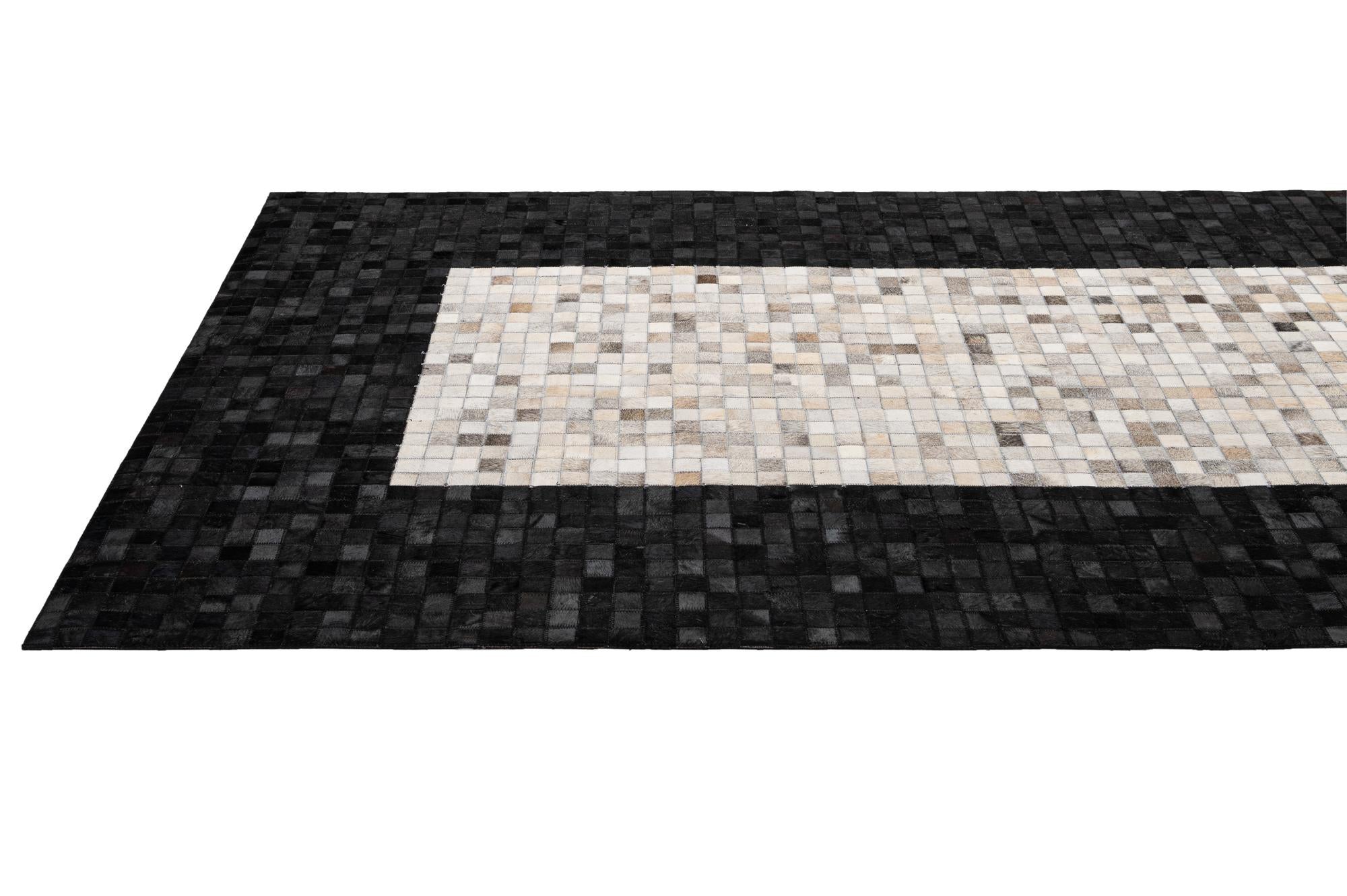 5' 1 x 7' 10 Cowhide - Patchwork Rug