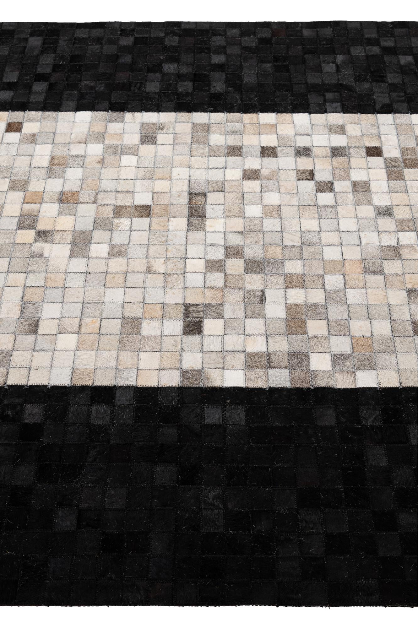 5' 1 x 7' 10 Cowhide - Patchwork Rug