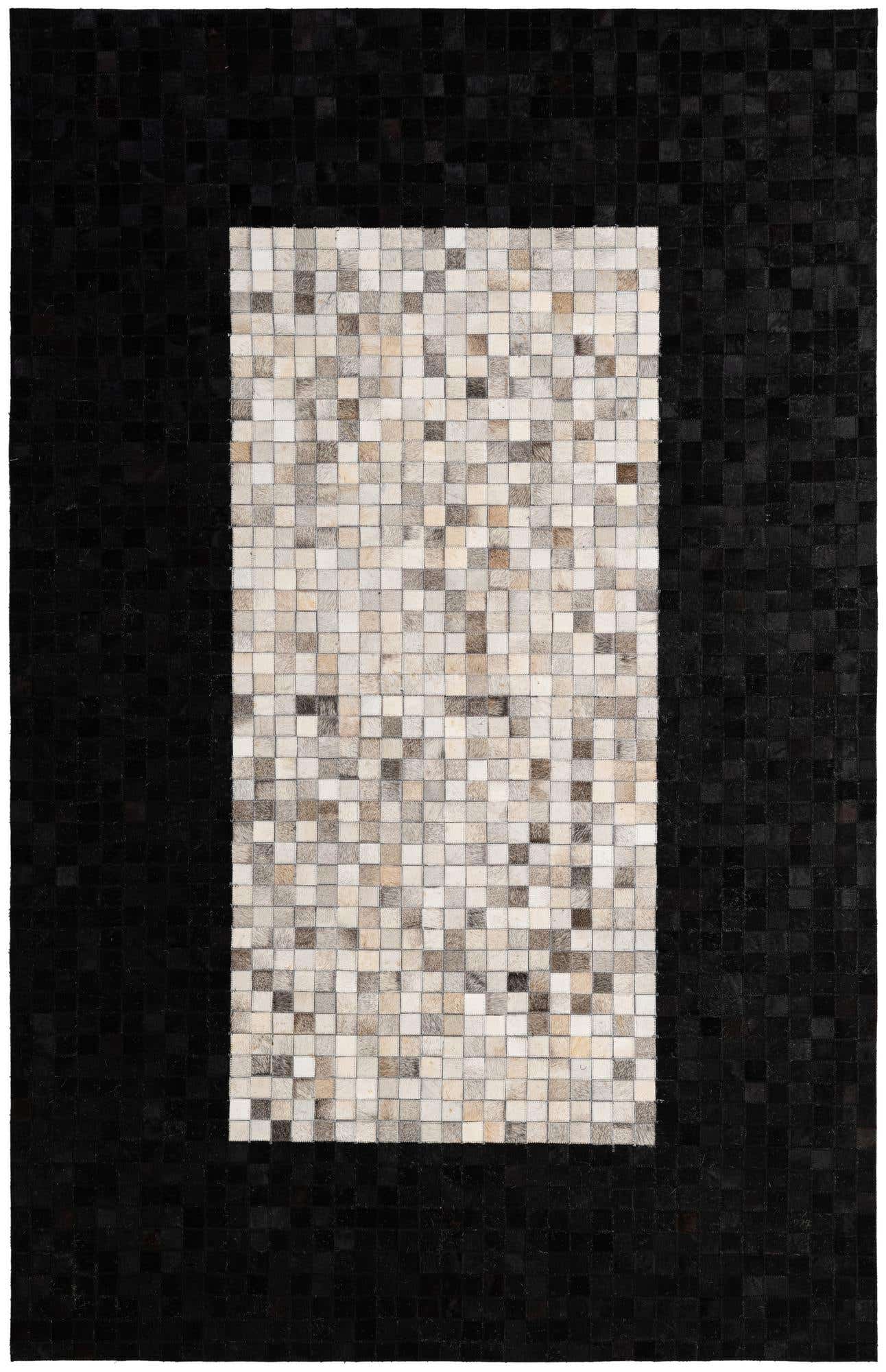 5' 1 x 7' 10 Cowhide - Patchwork Rug