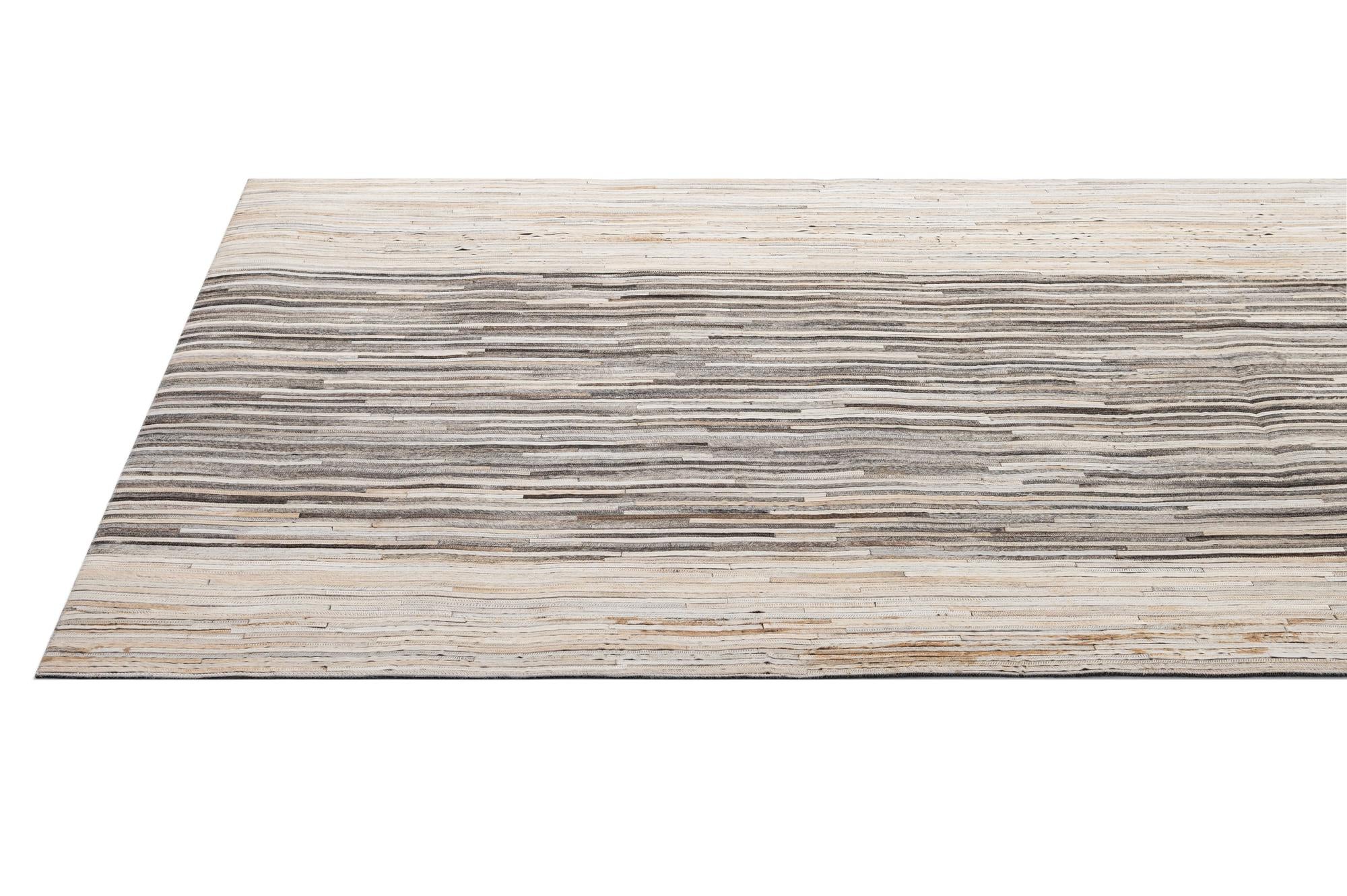 5' 1 x 7' 11 Cowhide - Patchwork Rug